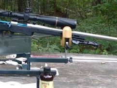Using a rifle rest to clean a rifle - demonstration